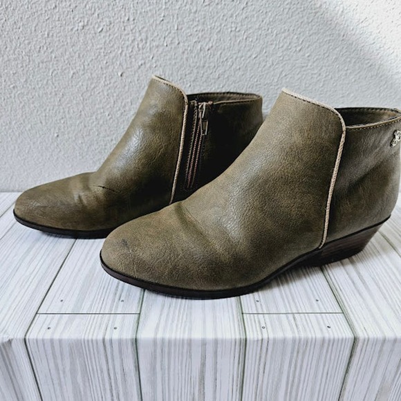 Sam Edelman Green Gray Ankle Booties- Girl's Size 4 - Picture 1 of 7